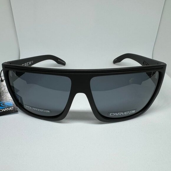 Carve Crew Matte Black Frame Polarized Sunglasses - Picture 1 of 3